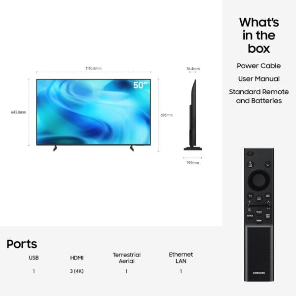 Samsung Smart TV 50-Inch U7020H Crystal UHD 4K TV