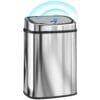 61yoZ3tHLlL._SL1500_ HOMCOM 50L Sensor Bin with Soft-Close Lid Automatic Kitchen Bin Silver Tone Electronic Touchless Motion Sensor